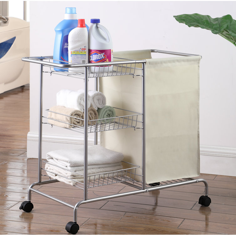 Artiva USA Rolling Laundry Cart & Reviews Wayfair